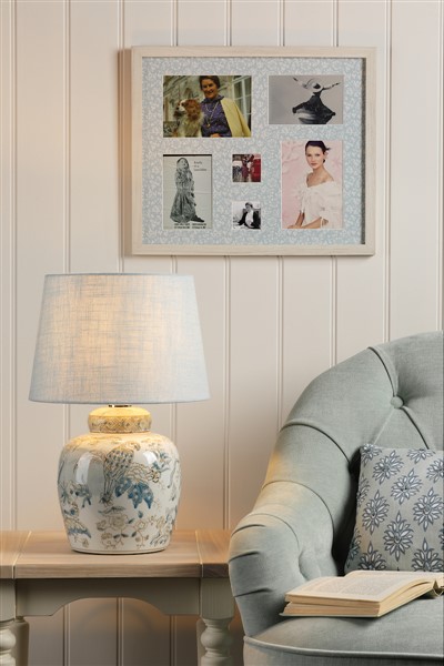 (image for) Laura Ashley Elizabeth Ceramic Table Lamp With Bird Print Design Base Only